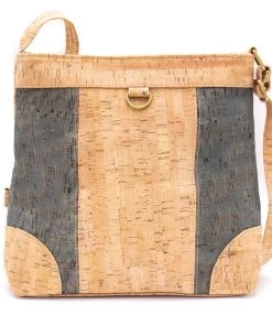 Meninas Bonitas Cork Cork Paneled Sling Bag