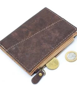 Meninas Bonitas Cork Hats, Bags & Accessories Cork Billfold Wallet With Zipper