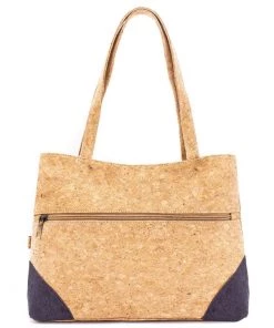 Meninas Bonitas Cork Cork Bag W Front Zipper Pocket Hats, Bags & Accessories