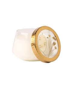 Rosy Rings Pressed Flower Candle - Medium