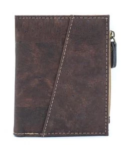 Meninas Bonitas Cork Hats, Bags & Accessories Cork Billfold Wallet With Zipper