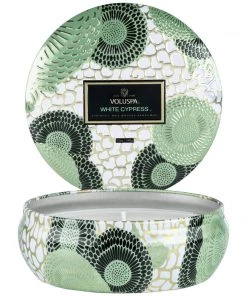 Voluspa Large Candle In Decorated Tin