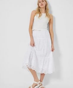 French Connection Dresses Abana Biton Broiderie Skirt