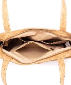 Meninas Bonitas Cork Cork Bag W Front Zipper Pocket Hats, Bags & Accessories