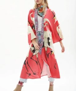 Aratta Tops Story Of The Crane Kimono