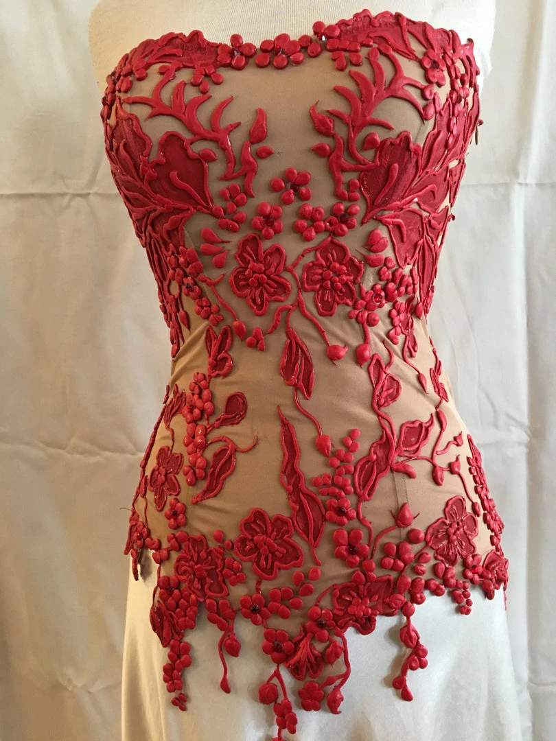 Ema Savahl Wedding Painted Strapless Corset 18 Ema Savahl Wedding Painted Strapless Corset