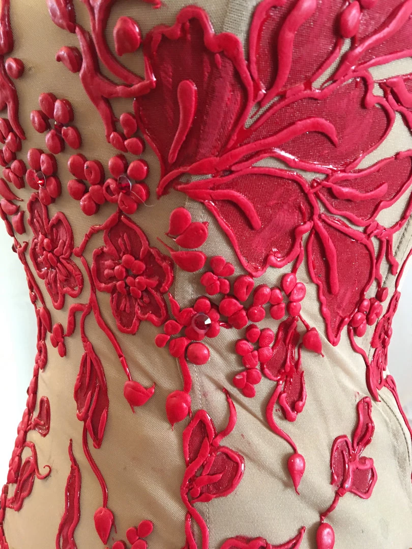 Ema Savahl Wedding Painted Strapless Corset 20 Ema Savahl Wedding Painted Strapless Corset