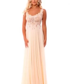 Ema Savahl Low Scoop Bridal Gown Wedding