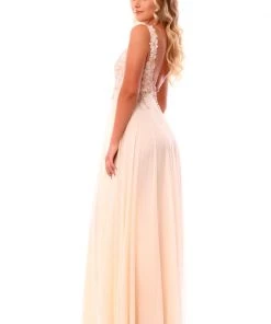 Ema Savahl Low Scoop Bridal Gown Wedding