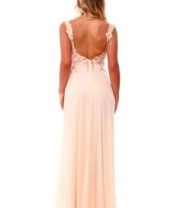 Ema Savahl Low Scoop Bridal Gown Wedding