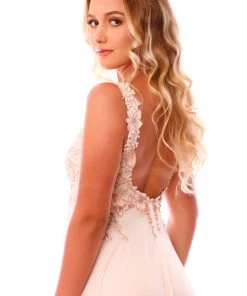 Ema Savahl Low Scoop Bridal Gown Wedding