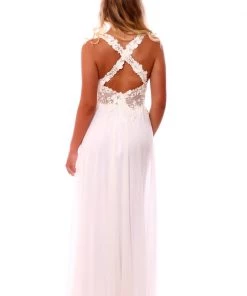 Ema Savahl Wedding Criss-Cross Low Back Bridal Dress