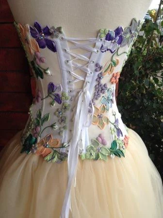 Ema Savahl Wedding Painted Strapless Corset 5 Ema Savahl Wedding Painted Strapless Corset