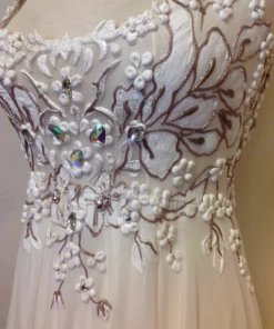 Ema Savahl Low Scoop Bridal Gown Wedding