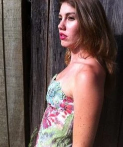 Ema Savahl Wedding Hand Painted Corset Dress