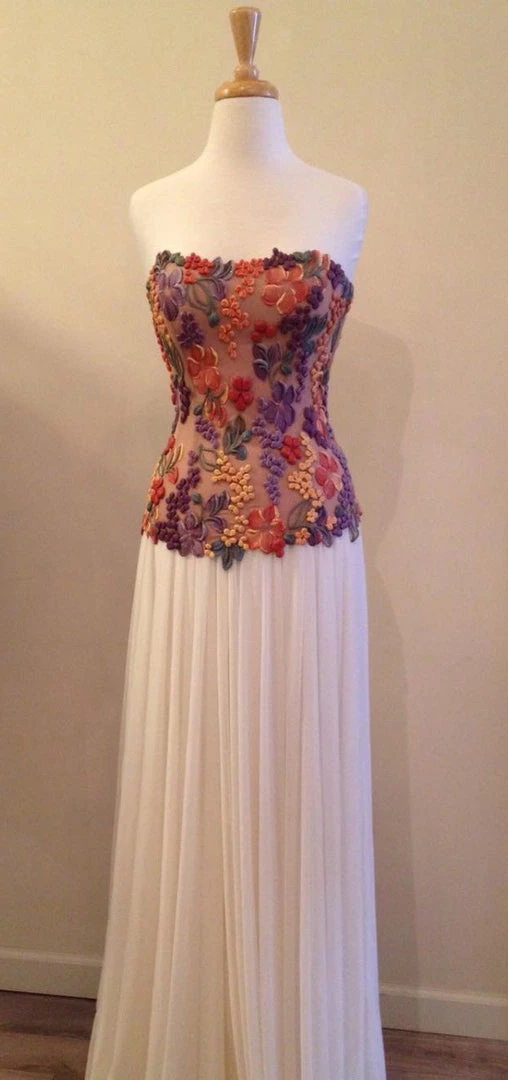 Ema Savahl Wedding Painted Strapless Corset 12 Ema Savahl Wedding Painted Strapless Corset