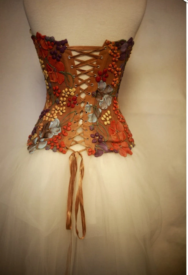 Ema Savahl Wedding Painted Strapless Corset 13 Ema Savahl Wedding Painted Strapless Corset