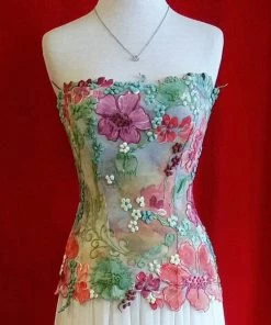 Ema Savahl Wedding Painted Strapless Corset 34 Ema Savahl Wedding Painted Strapless Corset