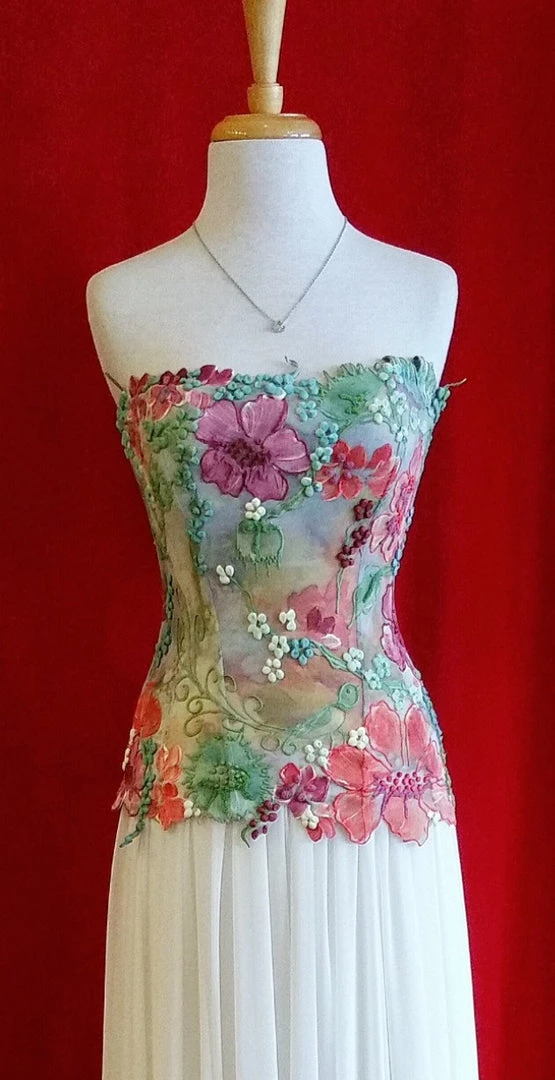 Ema Savahl Wedding Painted Strapless Corset 15 Ema Savahl Wedding Painted Strapless Corset