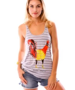 A.ell Atelier Tops Kauai Rooster Tank Top