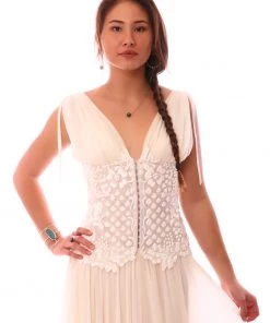 Ema Savahl V-Front Cinched Waist Corset Wedding