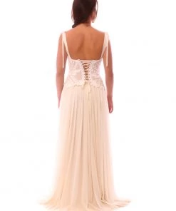 Ema Savahl V-Front Cinched Waist Corset Wedding