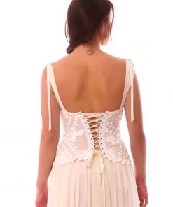 Ema Savahl V-Front Cinched Waist Corset Wedding