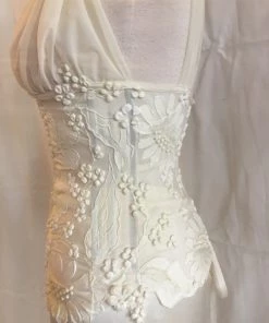 Ema Savahl V-Front Cinched Waist Corset Wedding