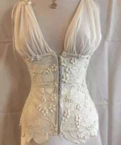 Ema Savahl V-Front Cinched Waist Corset Wedding