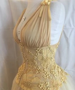 Ema Savahl V-Front Cinched Waist Corset Wedding