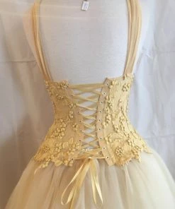 Ema Savahl V-Front Cinched Waist Corset Wedding