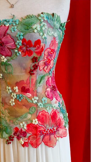 Ema Savahl Wedding Painted Strapless Corset 22 Ema Savahl Wedding Painted Strapless Corset