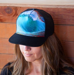 Art And Surf Art On Trucker Hat Mens Clothing 16 Art And Surf Art On Trucker Hat Mens Clothing