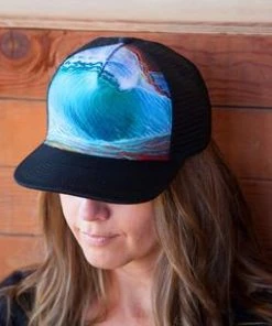 Art And Surf Kids Art On Small Trucker Hat