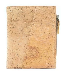 Meninas Bonitas Cork Hats, Bags & Accessories Cork Billfold Wallet With Zipper