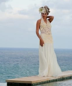 Ema Savahl Halter, Low Back Wedding Dress 13 Ema Savahl Halter, Low Back Wedding Dress