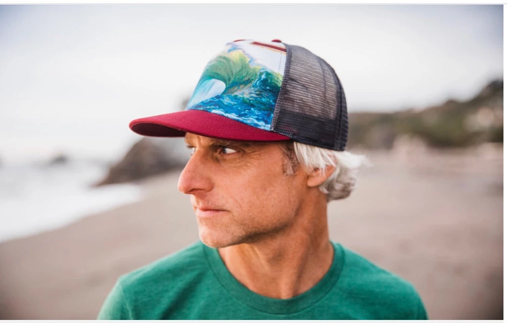 Art And Surf Art On Trucker Hat Mens Clothing 4 Art And Surf Art On Trucker Hat Mens Clothing