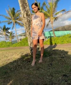 A.ell Design Bamboo One Shoulder Flowy Dress