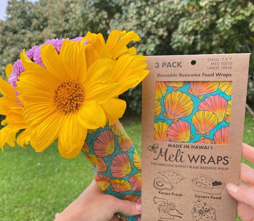 Meli Wraps For The Home Bees Wax Food Wraps - 3 Pack 6 Meli Wraps For The Home Bees Wax Food Wraps - 3 Pack