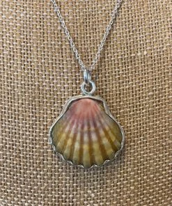 Caitlin Ross-Odom Sunrise Shell Pendant On Sliding Chain Jewelry