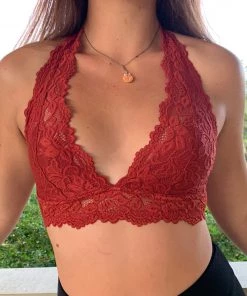 Undie Couture Lingerie Lace Halter Bralette