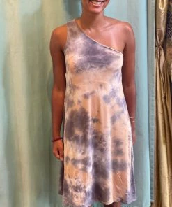 A.ell Design Bamboo One Shoulder Flowy Dress