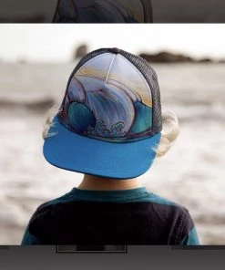 Art And Surf Kids Art On Small Trucker Hat