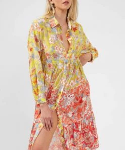 French Connection Button Front Blossom Dress Dresses