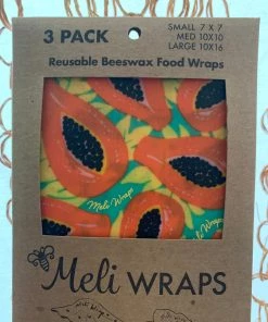 Meli Wraps For The Home Bees Wax Food Wraps - 3 Pack 33 Meli Wraps For The Home Bees Wax Food Wraps - 3 Pack