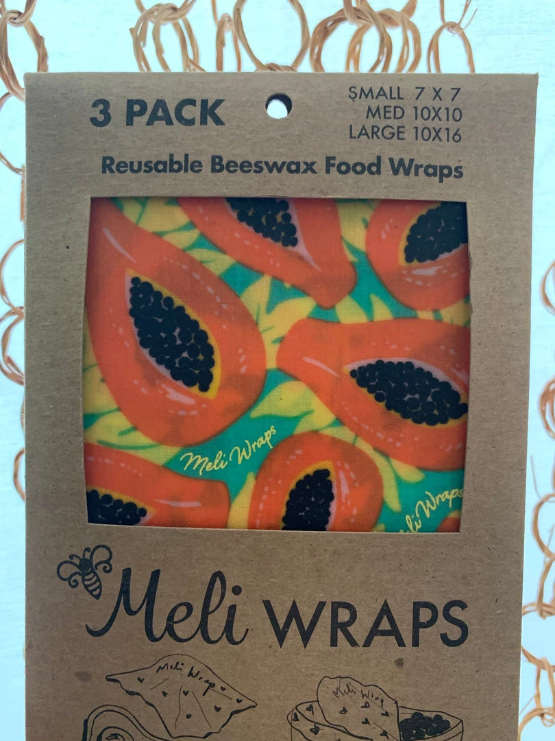 Meli Wraps For The Home Bees Wax Food Wraps - 3 Pack 17 Meli Wraps For The Home Bees Wax Food Wraps - 3 Pack