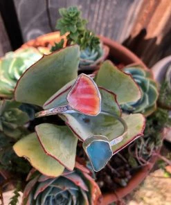 Caitlin Ross-Odom Jewelry Silver Sea Glass Bangle