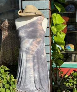 A.ell Design Bamboo One Shoulder Flowy Dress