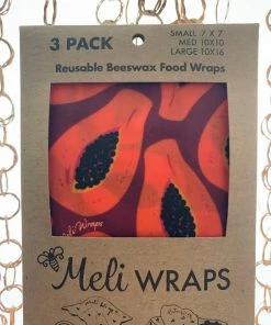 Meli Wraps For The Home Bees Wax Food Wraps - 3 Pack 34 Meli Wraps For The Home Bees Wax Food Wraps - 3 Pack