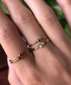 Laura Casavalle Stone Stack Rings Jewelry